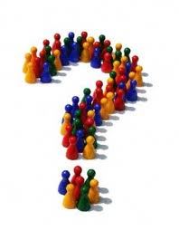 interrogante con colores